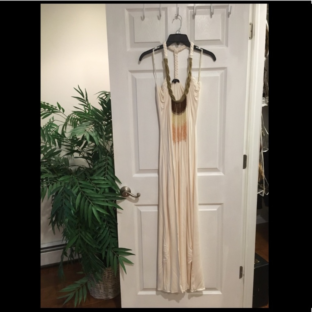 SKY dress with rope and bead detail